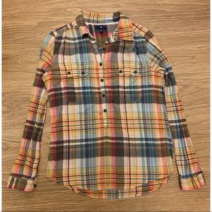 Gap Half Button Down Shirt